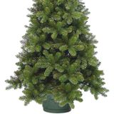 Kerstboomvoet standaard groen kunststof 42 x 25 cm