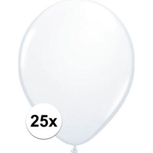 25x Witte Qualatex ballonnen