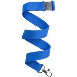 150x Blauwe lanyard/keycord met sleutelhanger 50 cm