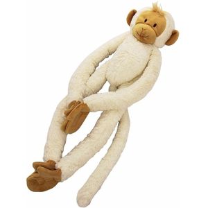 Happy Horse Hangende Aap Knuffel 23cm - Wit - Baby Knuffel