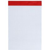 Set van 5x stuks notitieblokjes/notitieboekjes wiskunde ruitjes 15 x 10 cm