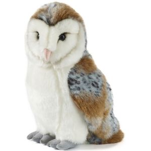 Pluche Kerkuil Knuffel Vogel 30 cm Speelgoed - Uilen Bosdieren Knuffels/Knuffeldieren/Knuffels Voor Kinderen