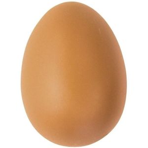20x Bruine plastic eieren 6 cm