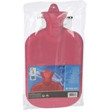 Warmwaterkruik 2 liter van rubber roze