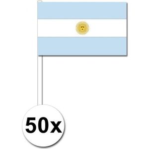 Zwaaivlaggetjes Argentinie 50 stuks