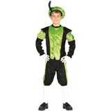 Sinterklaas thema outfit/kostuum zwart met groen voor kinderen