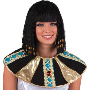 Farao damespruik Cleopatra zwart