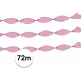 Crepe papier licht roze 24 meter