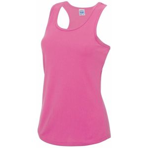 Sportkleding sneldrogend neon roze dames hemd