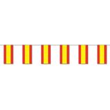 Papieren slinger vlaggetjes Spanje landen decoratie 4 meter