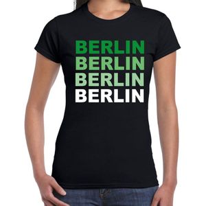Berlin / Duitsland steden shirt zwart voor dames