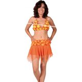 Oranje bikini top en rokje