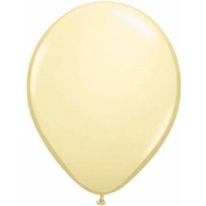 Voordelige ivoren ballonnen 10 stuks