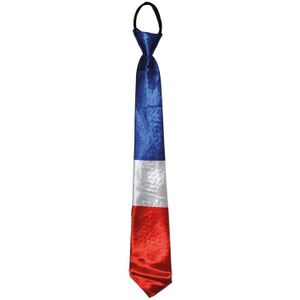 Stropdas in kleuren van vlag Frankrijk