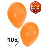 40x stuks Oranje party ballonnen 27 cm