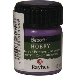 Acrylverf/hobbyverf paars 15 ml hobby materiaal