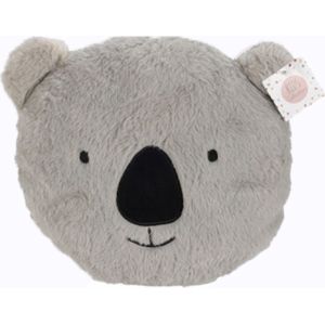 H&amp;S Collection Dieren sierkussen kinderkamer - grijze koala - 32 x 27 cm - polyester