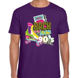 Bellatio Decorations Verkleed shirt heren - back to the 90s - paars - jaren 90 - foute party