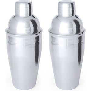 Set van 3x cocktailshakers 550 ml semi-matte RVS