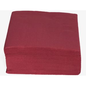 40x stuks luxe kwaliteit servetten bordeaux rood 38 x 38 cm