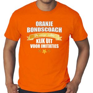 Grote maten oranje fan shirt / kleding Holland de enige echte bondscoach EK/ WK voor heren