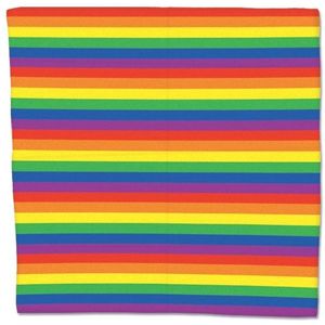 Regenboog bandana gestreept