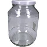 6x Luchtdichte weckpot transparant glas 1700 ml