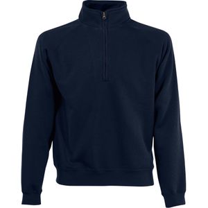 Navy blauwe fleecetrui/fleecesweater voor heren