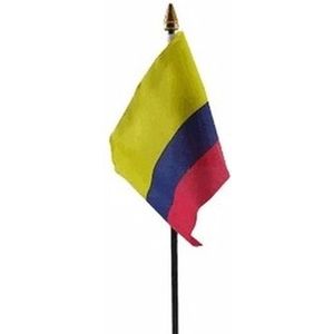 Colombia vlaggetje polyester