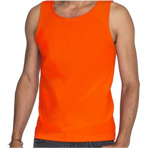 Sols Tanktop / mouwloos t-shirt / singlet oranje supporter / Koningsdag voor heren