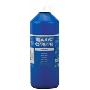Blauwe plakkaatverf tube 1000 ml
