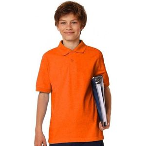 Oranje poloshirt voor jongens