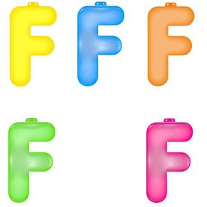 Opblaasbare gekleurde letter F
