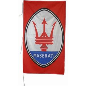 Maserati vlag rood 150 x 75 cm