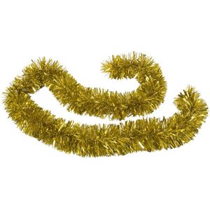 Kerstboom folie slingers/lametta guirlandes van 180 x 12 cm in de kleur glitter goud