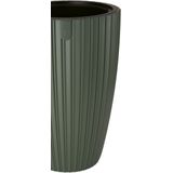 Form Plastic Plantenpot/bloempot Mika - kunststof - groen - D40 x H58 cm - met binnenpot