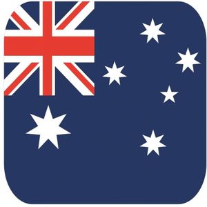 60x Onderzetters voor glazen met Australische vlag