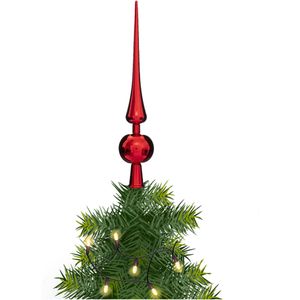 Feeric lights and christmas - kerstboom piek - rood - plastic - H28 cm