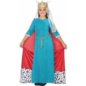 Middeleeuwse koningin verkleedjurk voor meisjes