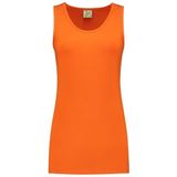 Oranje dames tanktop/singlet basic hemdjes