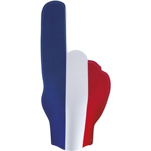 Funny Fashion Supporters feestartikelen - foam hand - vlag Frankrijk - 50 cm