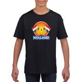Holland kampioen shirt zwart kinderen