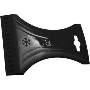 IJskrabber/raamkrabber zwart kunststof 10 x 13 cm