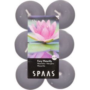 12x Geurtheelichtjes Fairy Waterlily 4,5 branduren - Waxinelichtjes