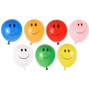 40x Watergevecht ballonnen met smiley gezichten