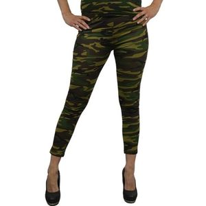Woodland camouflage legging voor dames