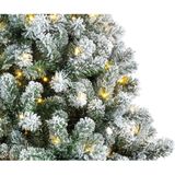 Kerst kunstbomen Imperial Pine met sneeuw en verlichting150 cm