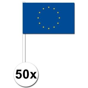 Zwaaivlaggetjes Europa 50 stuks