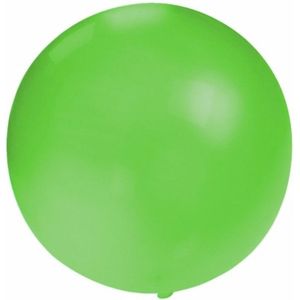 Groot formaat groene ballon met diameter 60 cm