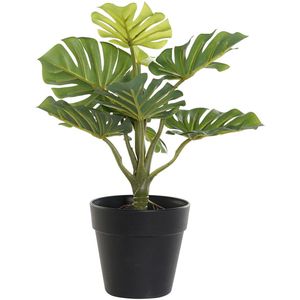 Items Kunstplant Monstera in bloempot - Groen - 20 x 30 cm